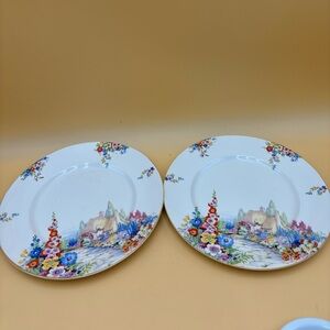 Vintage Hampton England Old England Gardens cottage and garden decorative plates